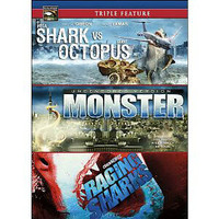 Triple Feature Dvd-Shark vs. Octopus,Monster,Raging Sharks