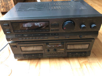 Système de son TECHNICS + tape cassette double 