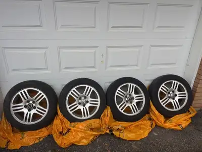 17 in Touren Alloy Rims (4), 5x100 bolt pattern Tires 225/60/R17 all season from 2014 Subaru Forrest...