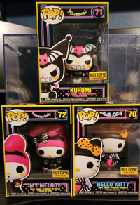 Funko Pop Hello Kitty Sanrio Halloween Blacklight Exclusives