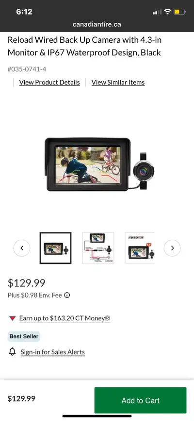 Back up camera with Monitor , wires , easy connection diy , night vision clean picture infrared for...