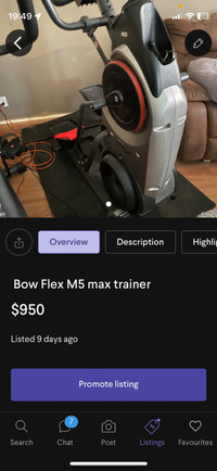  Bow Flex M5 Max Trainer