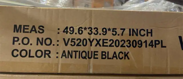 Modern Antique Black Dining Table - 4 Person Kitchen Table  in Dining Tables & Sets in Markham / York Region - Image 3