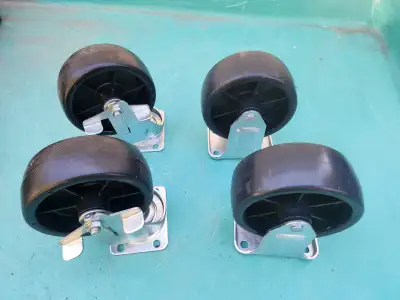 Faultless L400 Swivel L7700 Hard Plastic Caster Wheels 5" x 2", View more