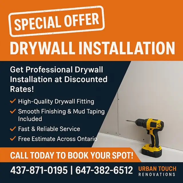 Professional Drywall, Mud Taping & Painting Services – Quality Y64650798062594121