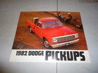 1982 Dodge Pickups Dealer Sales Brochure. Can mail in Canada