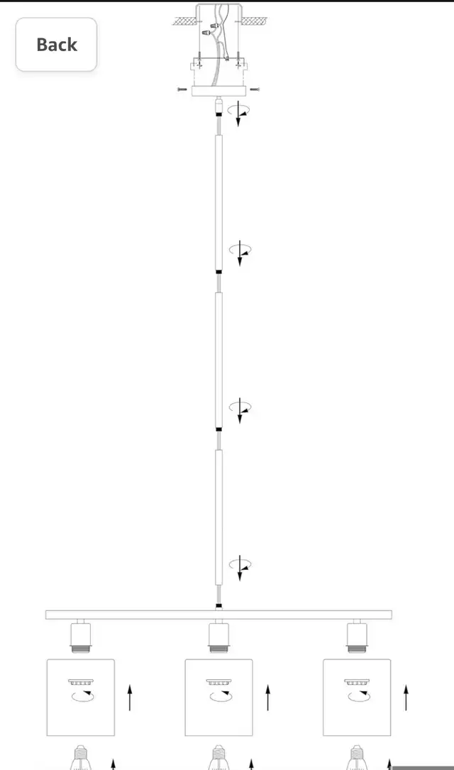 LeeZM Rustic Industrial Chandeliers Modern 3-Light Glass Shades in Indoor Lighting & Fans in Markham / York Region - Image 5