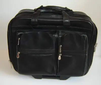 Genuine Leather Bugatti Business Case on Wheels-Excl Condition!!, View more