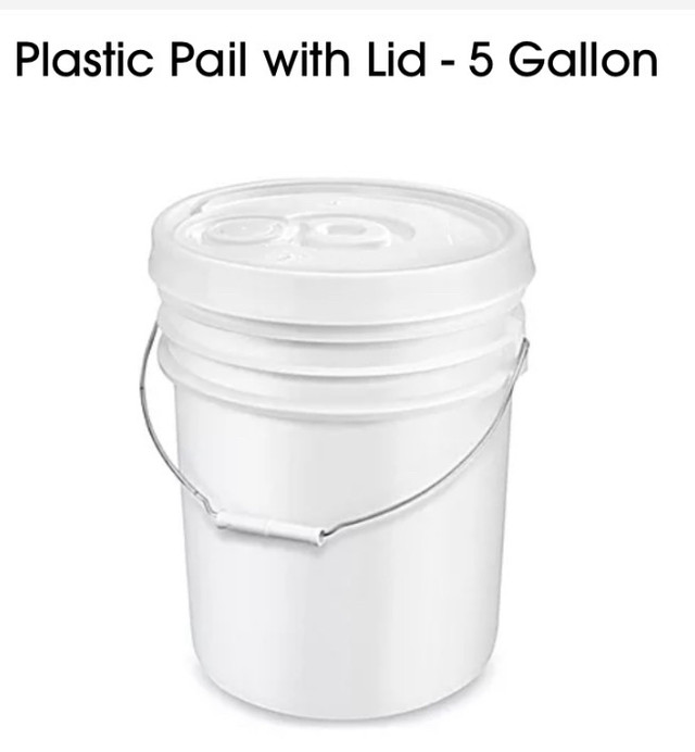 $4 for 5 gal WANTED WHITE PAILS & LIDS in Other in Edmonton