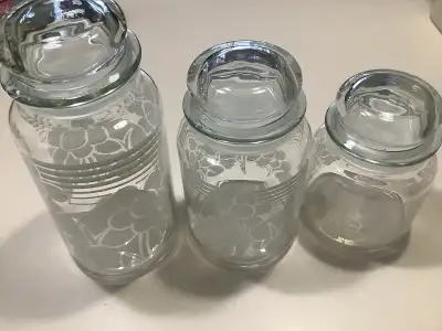 3 pots en vitres  vintage, View more