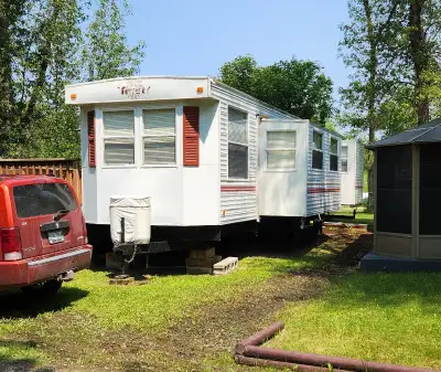 Well maintained park model trailer on established lot. Recent upgrades include a new metal roof on t...