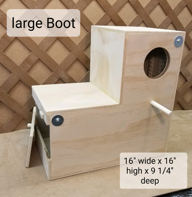 Parrot nest boxes in Birds for Rehoming in Calgary - Image 3