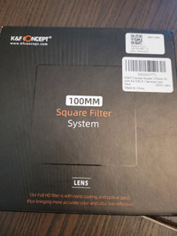K&f concept 100mm square filter system lens. 