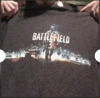 Black battlefield 3 t-shirt