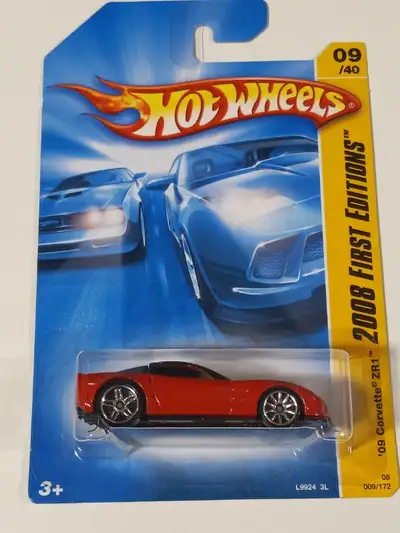 For sale. Hot Wheels 09 Corvette ZR1 2008 First Edition Rare Wheel Error. One wheel has PR5 rims and...