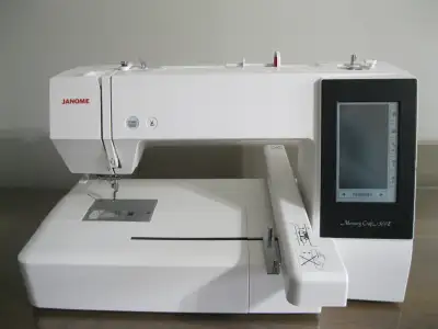 Janome MC500E Embroidery Machine & Accessories, View more