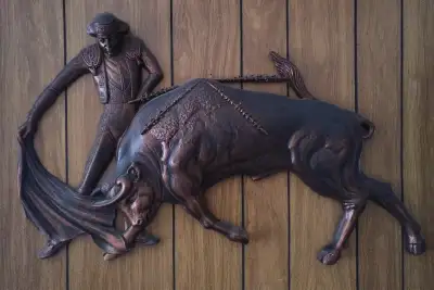Bull Fighter Coppercraft | Wall Plaques | Vintage Decor | Retro, View more