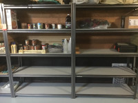 Sturdy and heavy metal shelf 1 left