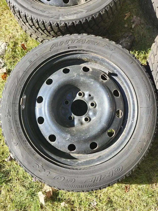 Antares Grip 60 ice Studded Tires on Steel Rims in Tires & Rims in Bedford - Image 3