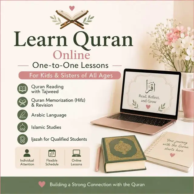 Online Quran Lessons for Kids & Sisters – One-on-One