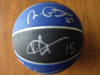 Vince Carter and Teammates Autographed Basketball