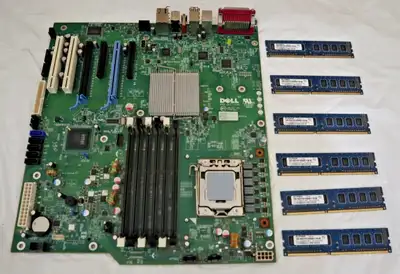 Dell Precision T3500 motherboard with 6GB RAM, View more
