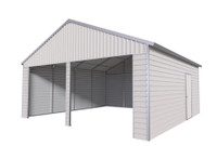 Hangar en Métal pour Garage Double Robuste de 21 pi × 19 pi