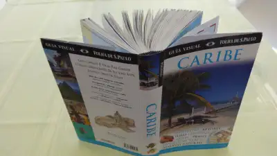 CARIBE Travel Book in Portuguese Language for Sale With Colourful Pictures and Maps $5