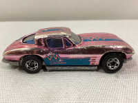 HOT WHEELS 63 SPLIT WINDOW CHROME PINK CORVETTE CAL CUSTOM 1979