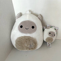 Brand New 8”  Amleth (Yeti) Mom & Baby Squishmallows with Clip