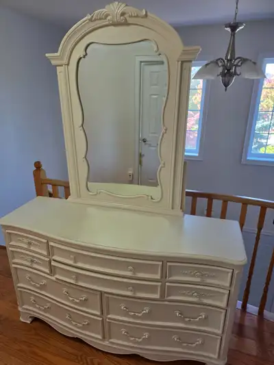White Dresser with Mirror, View more