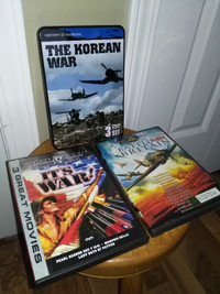 LOT OF 5 Used DVD Including The Korean War, It's War and Battle