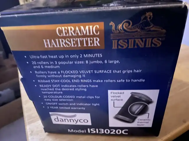 Isinis ceramic hair setter isi3020c new62864365197827121