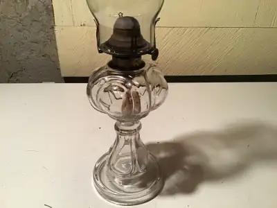 VINTAGE COAL OIL LAMP.  807, View more