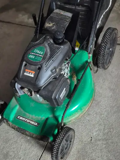 Certified brand mower, self propelled, rear bagger, side discharge, or mulching. was used at our rv...