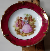 Vintage Fragonard Limoges France Miniature Pin Plate