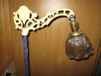 NO:29 BRIDGE LAMP CAST IRON VINTAGE ANTIQUE FLOOR LAMP
