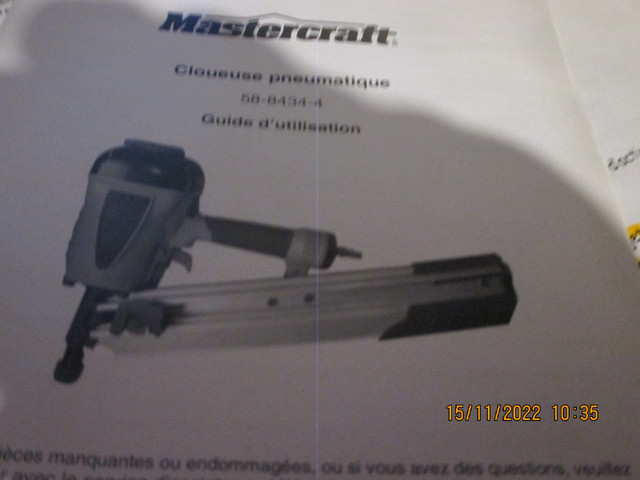 cloeuse neuf pneumatique mastercarftpayer 250$pour 150$ dans Outils à main  à Lanaudière - Image 2