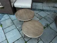 Metal outdoor side tables