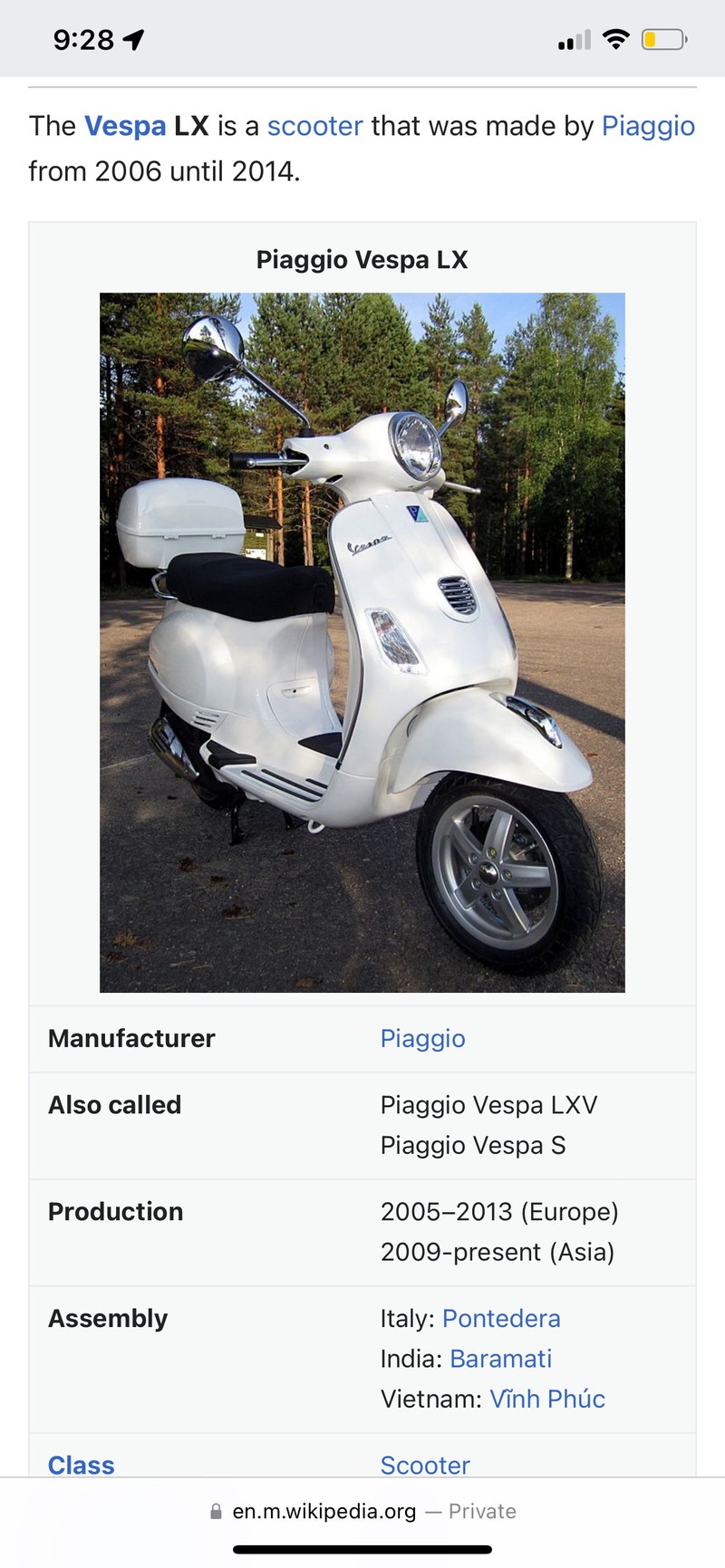 Piaggio Vespa lx50 2006 Scooters & Pocket Bikes Edmonton Kijiji