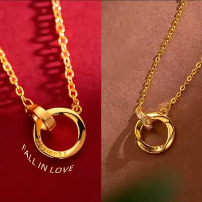 %100 genuine Pure 24k Gold Necklace with pendant , View more