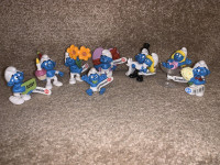 8 New Smurfs with Tags Lot