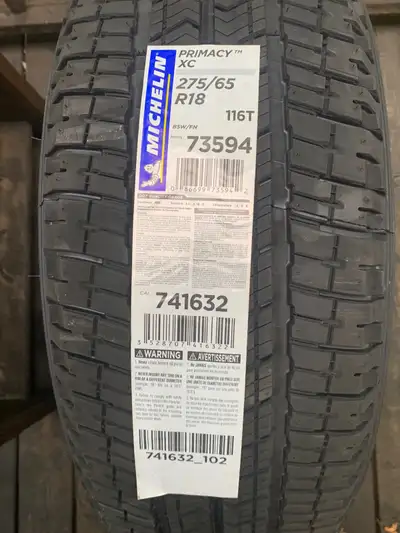 Set of four brand new Michelin truck tires. They retail for around 350 plus tax each.