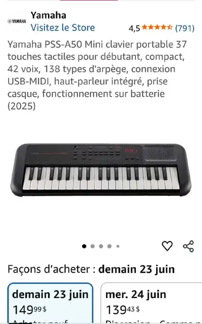 Yamaha PSS-A50, View more