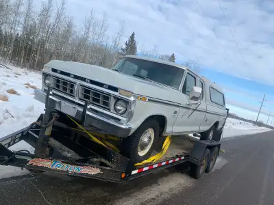 1976 F350 Supercab 460 auto, Southern Alberta gem. Body is very good, cab corners, floor & body moun...