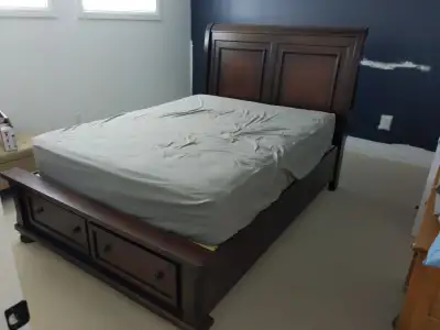 Queen bed frame, View more