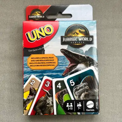 Jurassic World UNO Card Game New and Unopened , View more