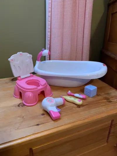 Fisher Price doll bath set, View more