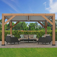 *KIT + INSTALL* 11x13 Cedar Pergola  with Aluminum  Louvers