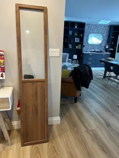 IKEA Brown Walnut Oxberg Door With Glass Panel, View more